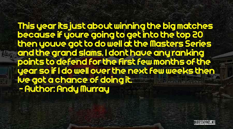 Andy Murray Quotes: This Year Its Just About Winning The Big Matches Because If Youre Going To Get Into The Top 20 Then