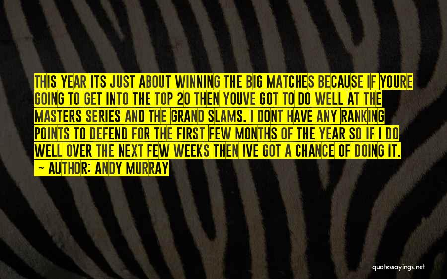 Andy Murray Quotes: This Year Its Just About Winning The Big Matches Because If Youre Going To Get Into The Top 20 Then