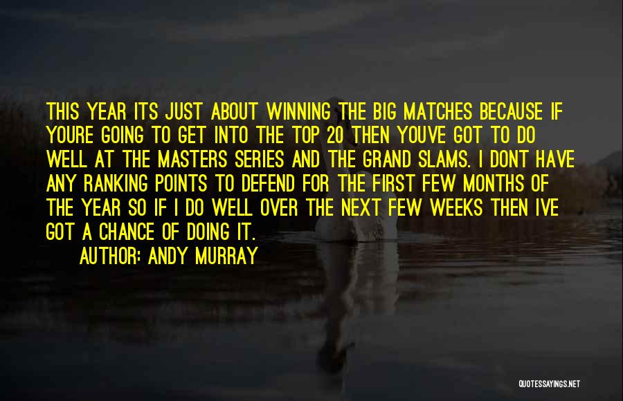 Andy Murray Quotes: This Year Its Just About Winning The Big Matches Because If Youre Going To Get Into The Top 20 Then