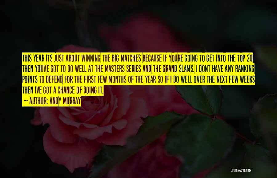 Andy Murray Quotes: This Year Its Just About Winning The Big Matches Because If Youre Going To Get Into The Top 20 Then