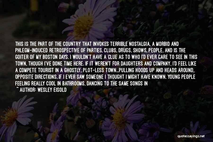 Wesley Eisold Quotes: This Is The Part Of The Country That Invokes Terrible Nostalgia, A Morbid And Phlegm-induced Retrospective Of Parties, Clubs, Drugs,