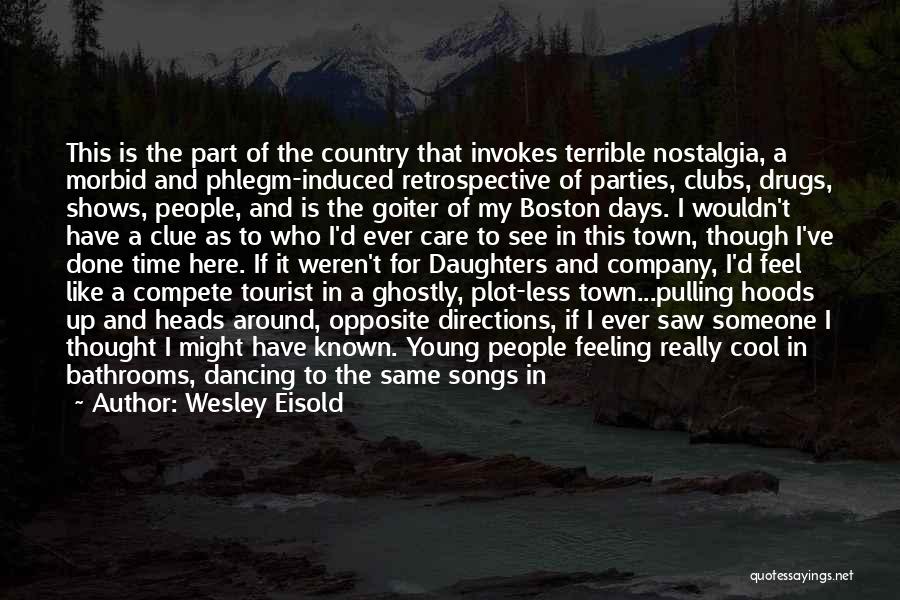 Wesley Eisold Quotes: This Is The Part Of The Country That Invokes Terrible Nostalgia, A Morbid And Phlegm-induced Retrospective Of Parties, Clubs, Drugs,