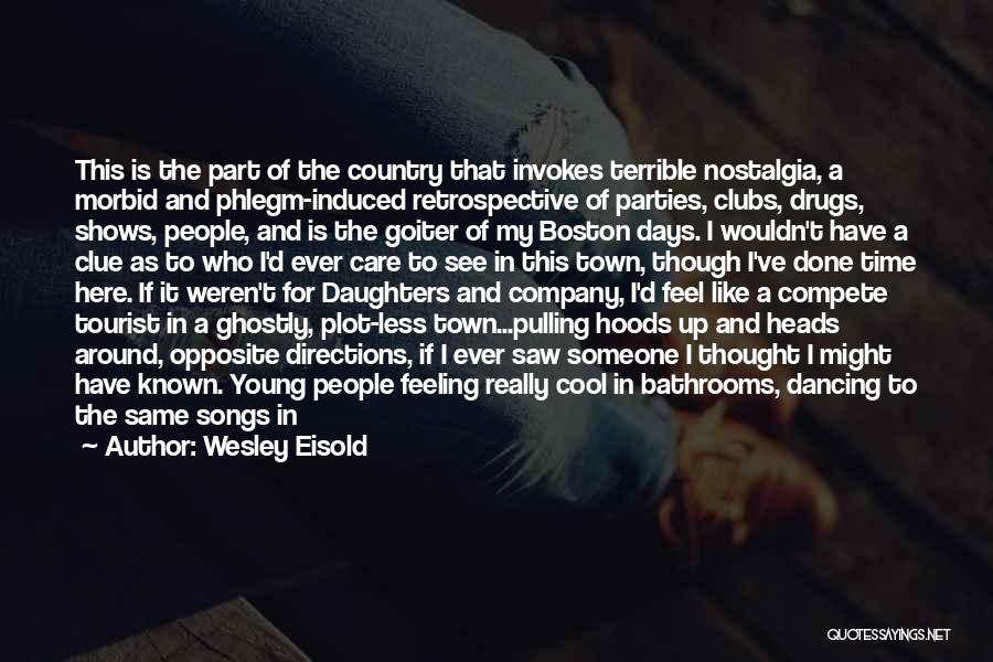 Wesley Eisold Quotes: This Is The Part Of The Country That Invokes Terrible Nostalgia, A Morbid And Phlegm-induced Retrospective Of Parties, Clubs, Drugs,