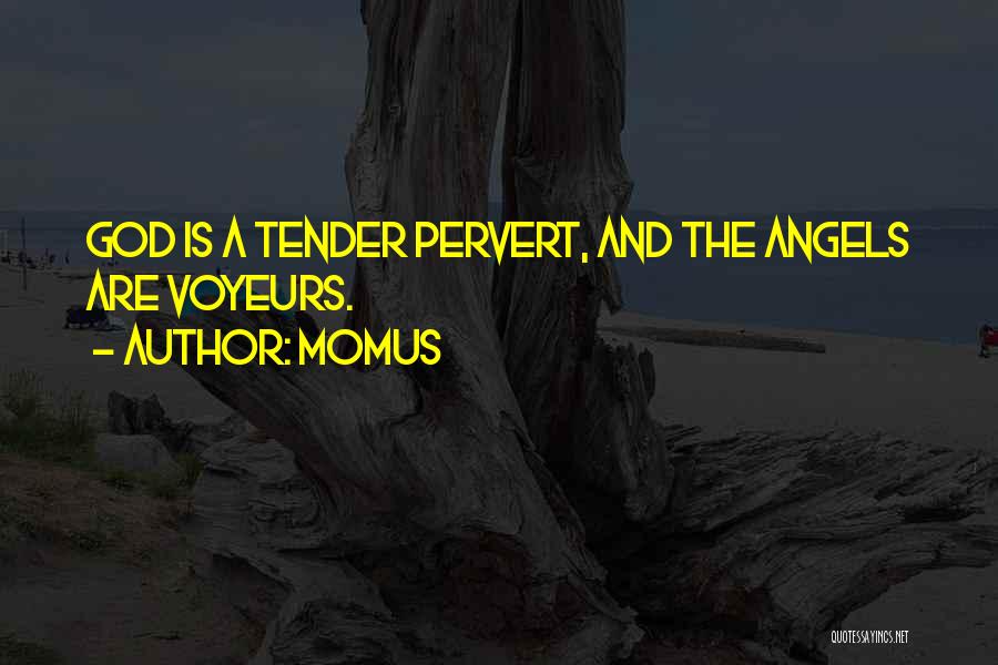 Momus Quotes: God Is A Tender Pervert, And The Angels Are Voyeurs.