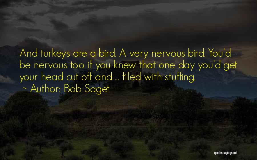 Bob Saget Quotes: And Turkeys Are A Bird. A Very Nervous Bird. You'd Be Nervous Too If You Knew That One Day You'd