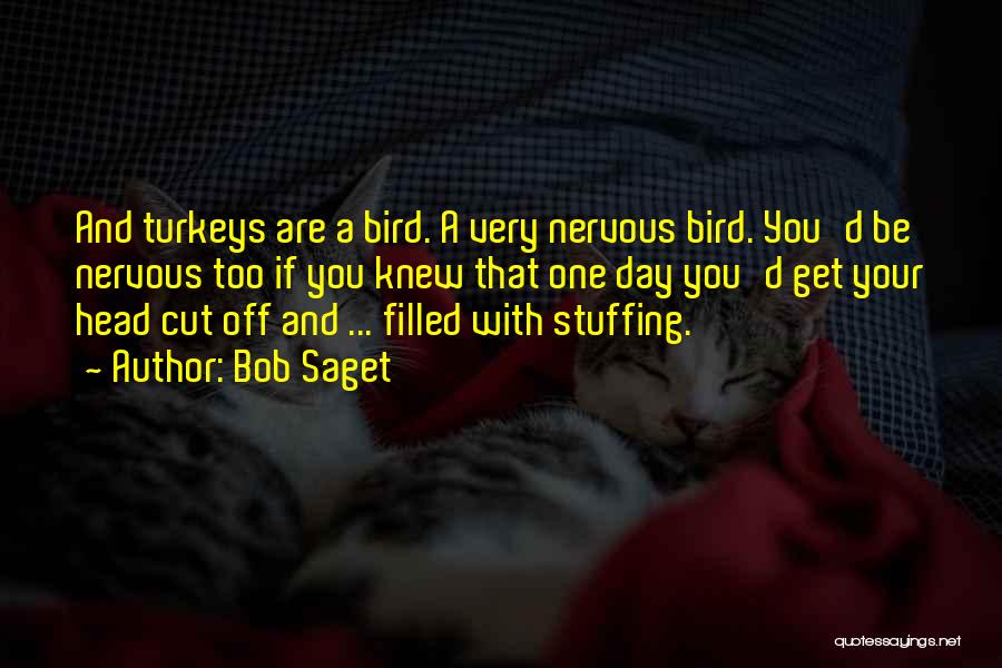 Bob Saget Quotes: And Turkeys Are A Bird. A Very Nervous Bird. You'd Be Nervous Too If You Knew That One Day You'd