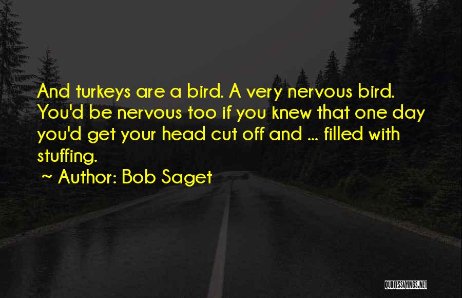 Bob Saget Quotes: And Turkeys Are A Bird. A Very Nervous Bird. You'd Be Nervous Too If You Knew That One Day You'd