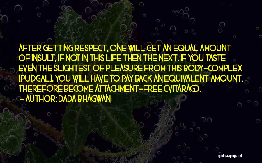 Dada Bhagwan Quotes: After Getting Respect, One Will Get An Equal Amount Of Insult, If Not In This Life Then The Next. If