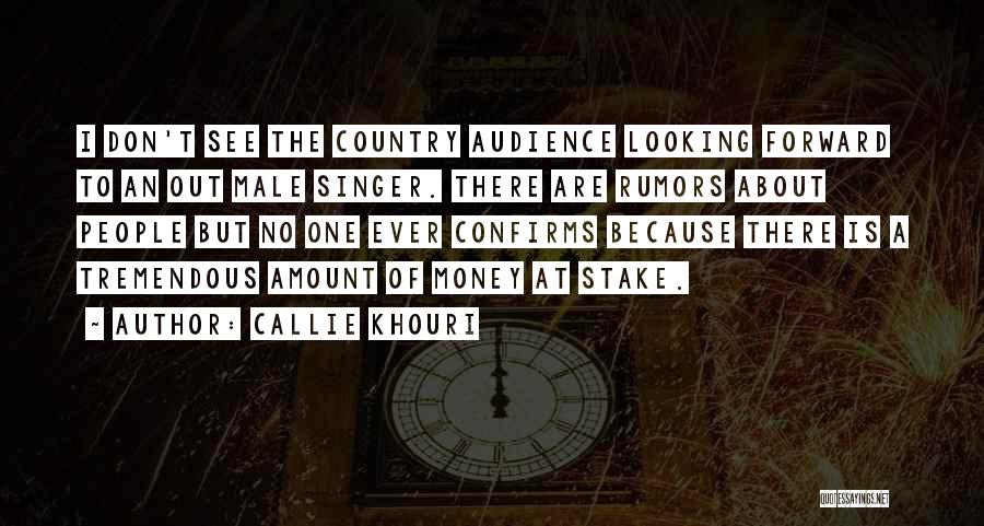 Callie Khouri Quotes: I Don't See The Country Audience Looking Forward To An Out Male Singer. There Are Rumors About People But No
