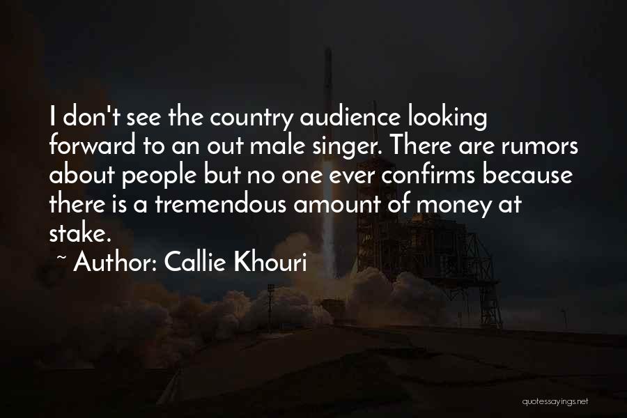 Callie Khouri Quotes: I Don't See The Country Audience Looking Forward To An Out Male Singer. There Are Rumors About People But No