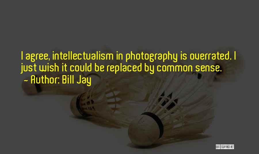 Bill Jay Quotes: I Agree, Intellectualism In Photography Is Overrated. I Just Wish It Could Be Replaced By Common Sense.