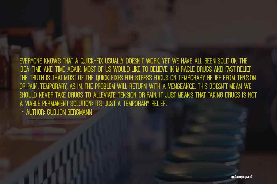 Gudjon Bergmann Quotes: Everyone Knows That A Quick-fix Usually Doesn't Work, Yet We Have All Been Sold On The Idea Time And Time