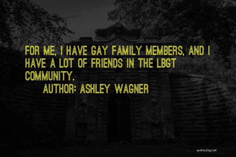 Ashley Wagner Quotes: For Me, I Have Gay Family Members, And I Have A Lot Of Friends In The Lbgt Community.