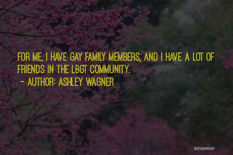 Ashley Wagner Quotes: For Me, I Have Gay Family Members, And I Have A Lot Of Friends In The Lbgt Community.