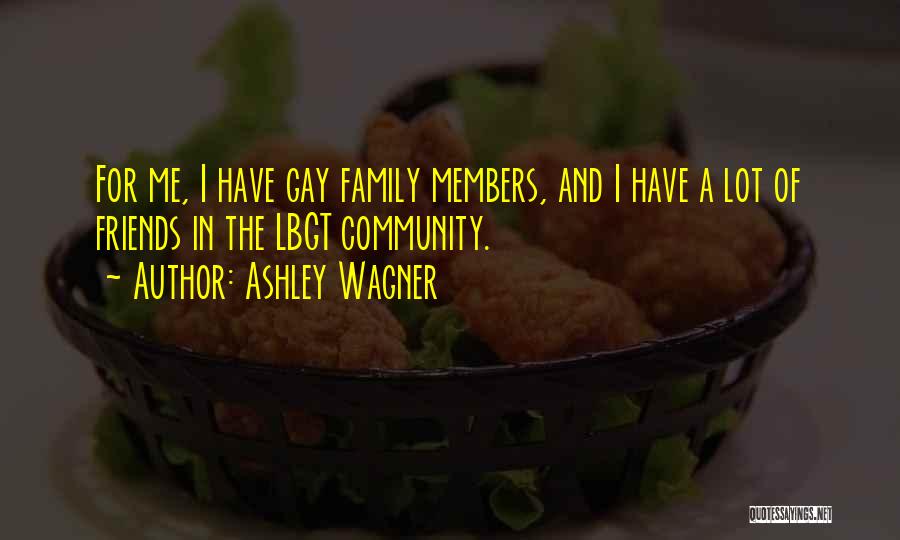 Ashley Wagner Quotes: For Me, I Have Gay Family Members, And I Have A Lot Of Friends In The Lbgt Community.