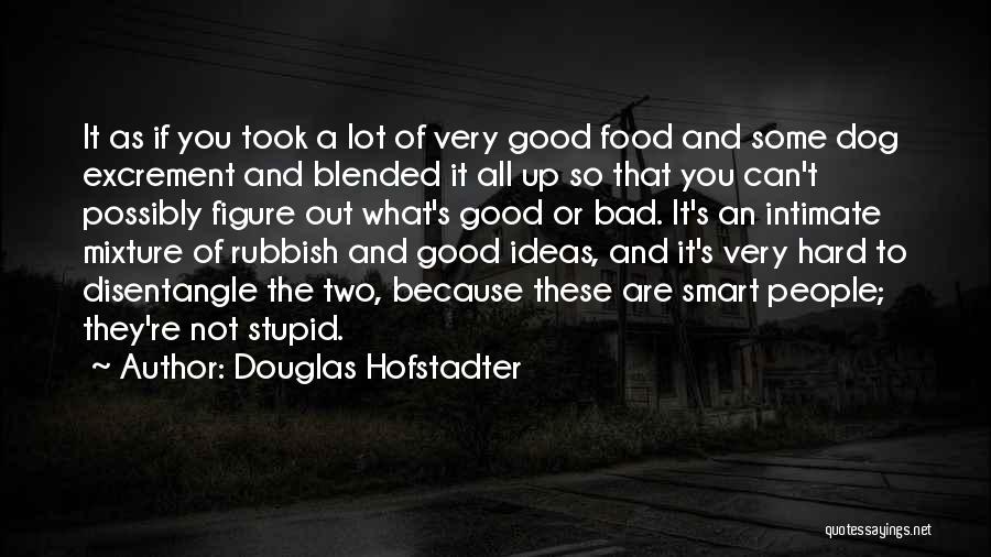 Douglas Hofstadter Quotes: It As If You Took A Lot Of Very Good Food And Some Dog Excrement And Blended It All Up