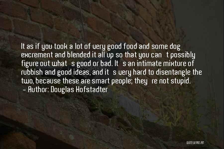 Douglas Hofstadter Quotes: It As If You Took A Lot Of Very Good Food And Some Dog Excrement And Blended It All Up