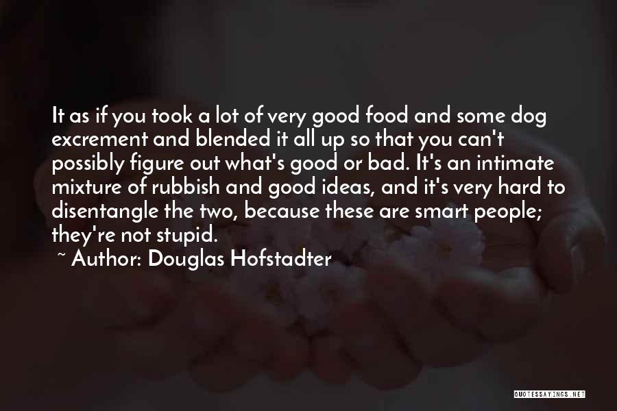 Douglas Hofstadter Quotes: It As If You Took A Lot Of Very Good Food And Some Dog Excrement And Blended It All Up