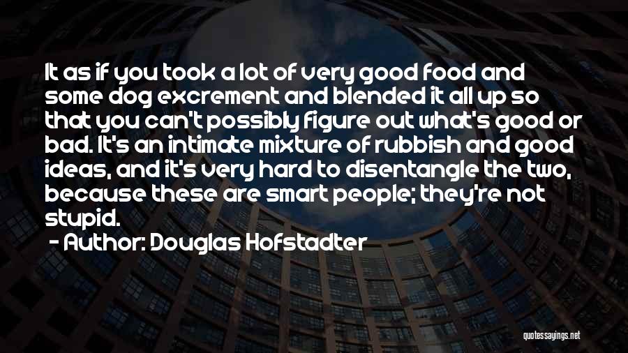 Douglas Hofstadter Quotes: It As If You Took A Lot Of Very Good Food And Some Dog Excrement And Blended It All Up