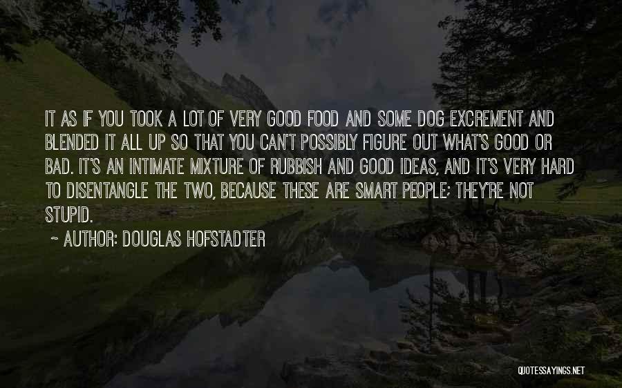 Douglas Hofstadter Quotes: It As If You Took A Lot Of Very Good Food And Some Dog Excrement And Blended It All Up