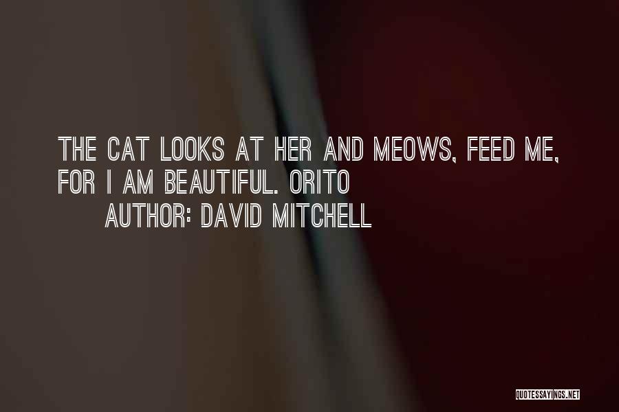 David Mitchell Quotes: The Cat Looks At Her And Meows, Feed Me, For I Am Beautiful. Orito