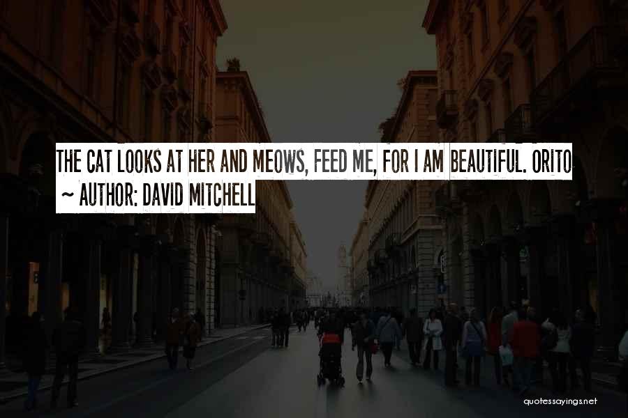 David Mitchell Quotes: The Cat Looks At Her And Meows, Feed Me, For I Am Beautiful. Orito