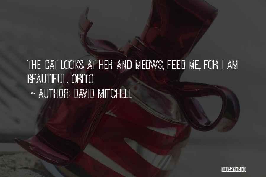David Mitchell Quotes: The Cat Looks At Her And Meows, Feed Me, For I Am Beautiful. Orito