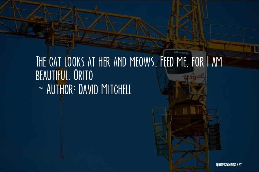 David Mitchell Quotes: The Cat Looks At Her And Meows, Feed Me, For I Am Beautiful. Orito