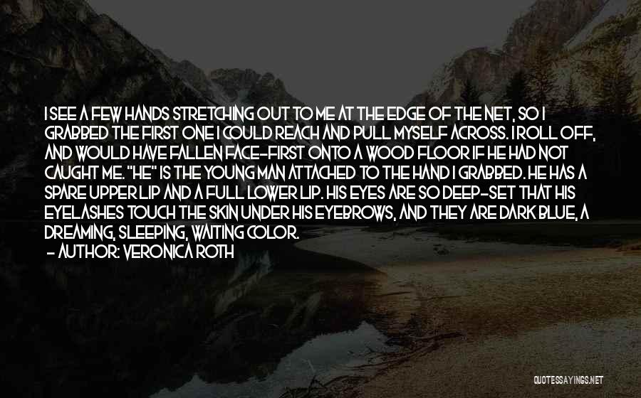 Veronica Roth Quotes: I See A Few Hands Stretching Out To Me At The Edge Of The Net, So I Grabbed The First