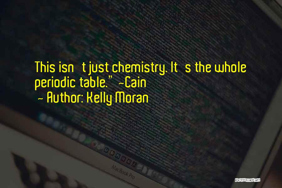 Kelly Moran Quotes: This Isn't Just Chemistry. It's The Whole Periodic Table. ~cain