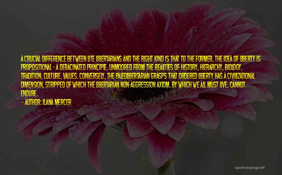 Ilana Mercer Quotes: A Crucial Difference Between Lite Libertarians And The Right Kind Is That To The Former, The Idea Of Liberty Is