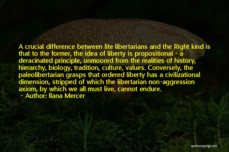 Ilana Mercer Quotes: A Crucial Difference Between Lite Libertarians And The Right Kind Is That To The Former, The Idea Of Liberty Is