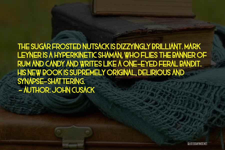 John Cusack Quotes: The Sugar Frosted Nutsack Is Dizzyingly Brilliant. Mark Leyner Is A Hyperkinetic Shaman, Who Flies The Banner Of Rum And