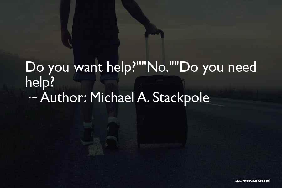 Michael A. Stackpole Quotes: Do You Want Help?no.do You Need Help?