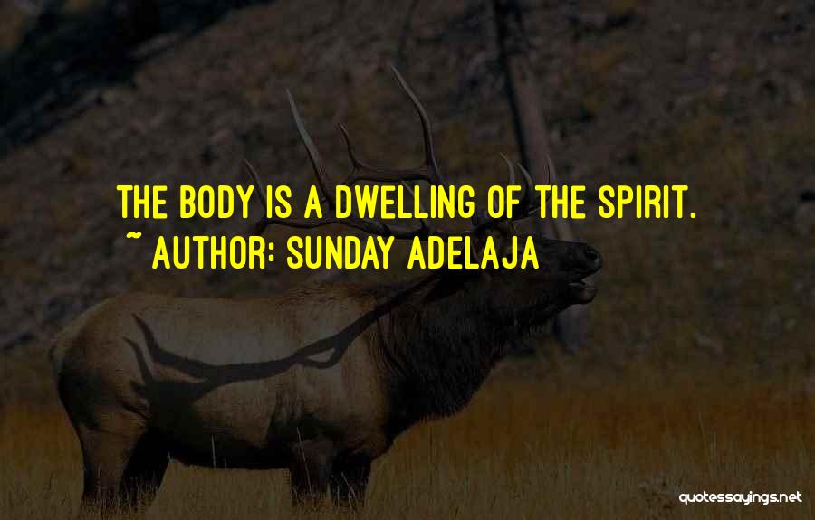 Sunday Adelaja Quotes: The Body Is A Dwelling Of The Spirit.