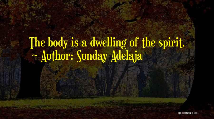 Sunday Adelaja Quotes: The Body Is A Dwelling Of The Spirit.