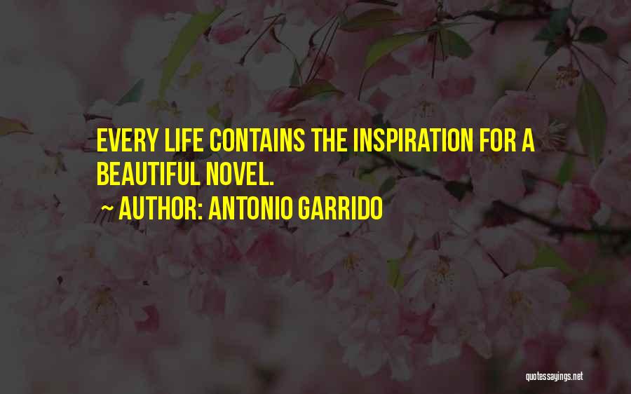 Antonio Garrido Quotes: Every Life Contains The Inspiration For A Beautiful Novel.