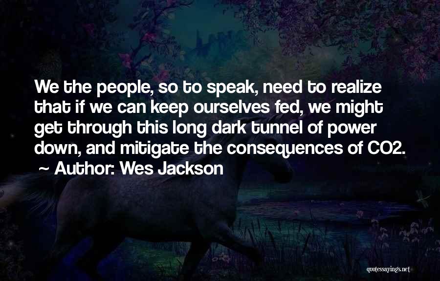 Wes Jackson Quotes: We The People, So To Speak, Need To Realize That If We Can Keep Ourselves Fed, We Might Get Through