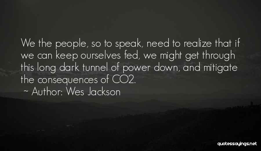 Wes Jackson Quotes: We The People, So To Speak, Need To Realize That If We Can Keep Ourselves Fed, We Might Get Through