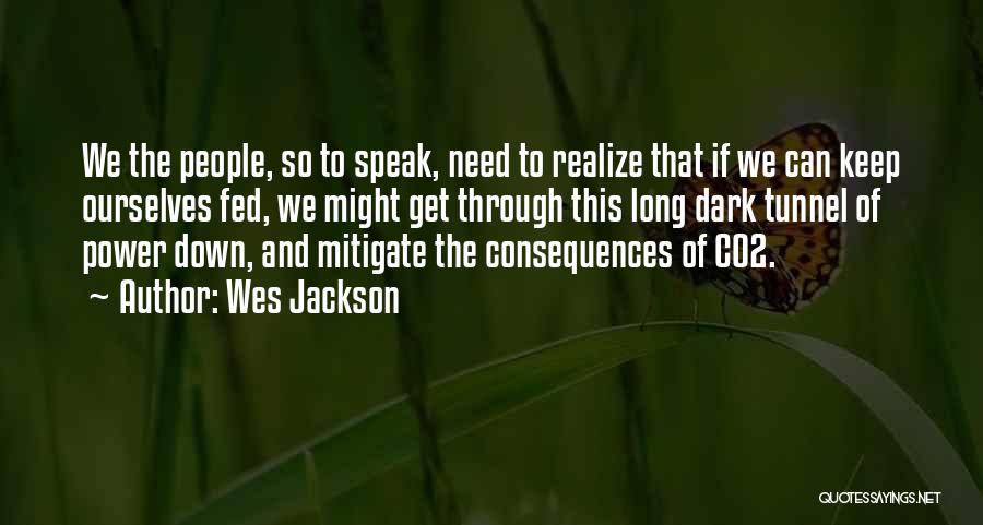 Wes Jackson Quotes: We The People, So To Speak, Need To Realize That If We Can Keep Ourselves Fed, We Might Get Through