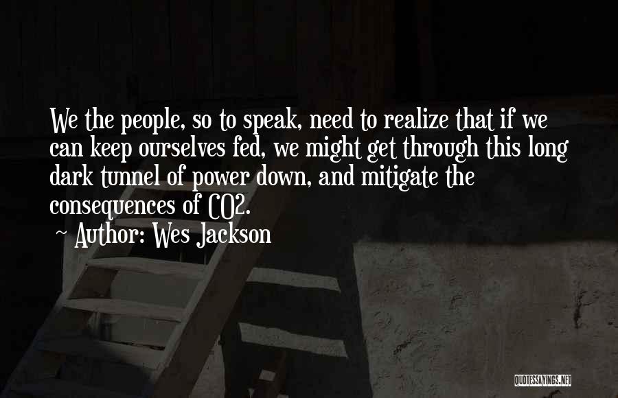 Wes Jackson Quotes: We The People, So To Speak, Need To Realize That If We Can Keep Ourselves Fed, We Might Get Through