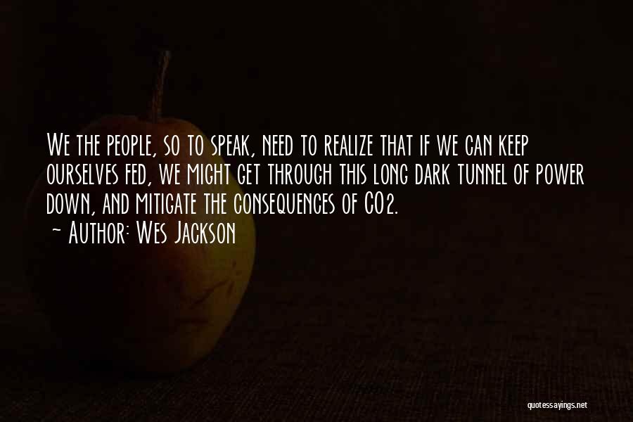 Wes Jackson Quotes: We The People, So To Speak, Need To Realize That If We Can Keep Ourselves Fed, We Might Get Through