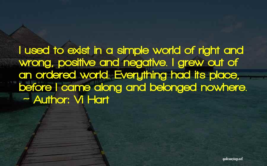 Vi Hart Quotes: I Used To Exist In A Simple World Of Right And Wrong, Positive And Negative. I Grew Out Of An