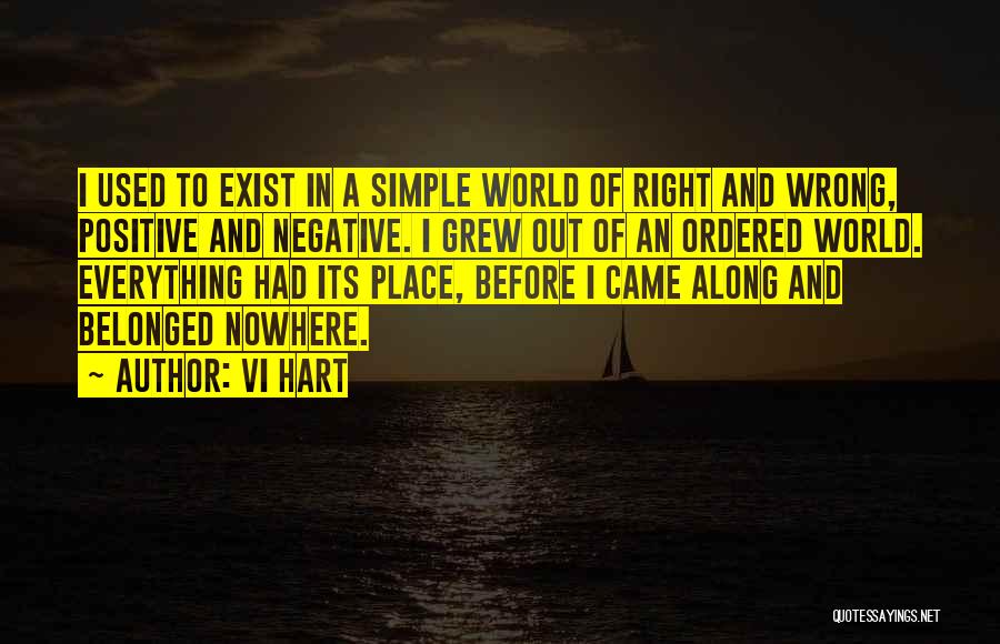 Vi Hart Quotes: I Used To Exist In A Simple World Of Right And Wrong, Positive And Negative. I Grew Out Of An