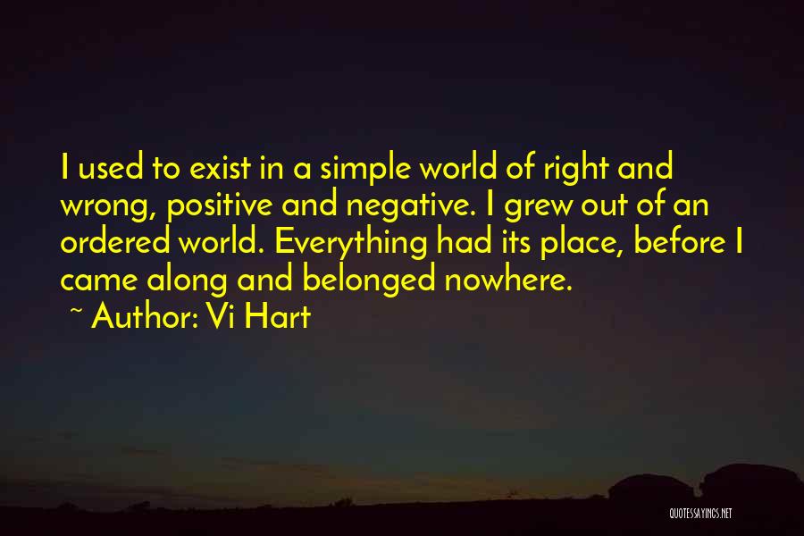 Vi Hart Quotes: I Used To Exist In A Simple World Of Right And Wrong, Positive And Negative. I Grew Out Of An