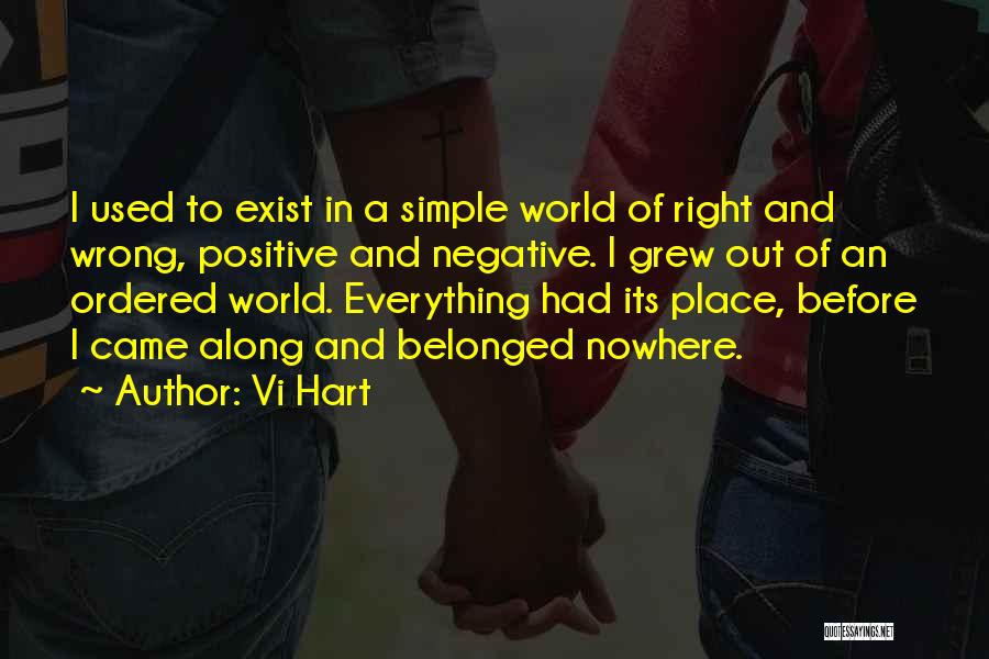 Vi Hart Quotes: I Used To Exist In A Simple World Of Right And Wrong, Positive And Negative. I Grew Out Of An