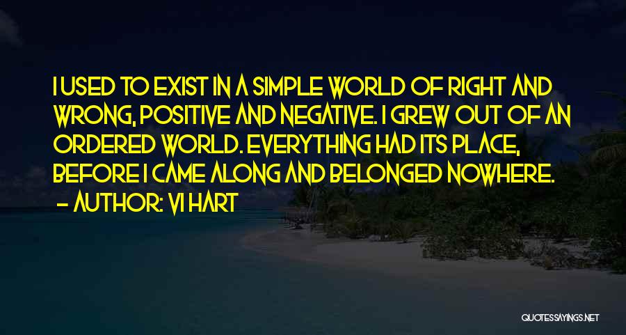 Vi Hart Quotes: I Used To Exist In A Simple World Of Right And Wrong, Positive And Negative. I Grew Out Of An