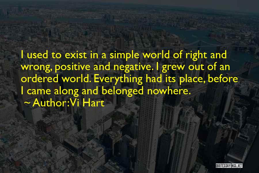 Vi Hart Quotes: I Used To Exist In A Simple World Of Right And Wrong, Positive And Negative. I Grew Out Of An