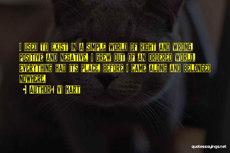 Vi Hart Quotes: I Used To Exist In A Simple World Of Right And Wrong, Positive And Negative. I Grew Out Of An