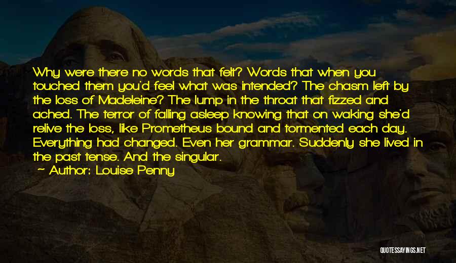 Louise Penny Quotes: Why Were There No Words That Felt? Words That When You Touched Them You'd Feel What Was Intended? The Chasm